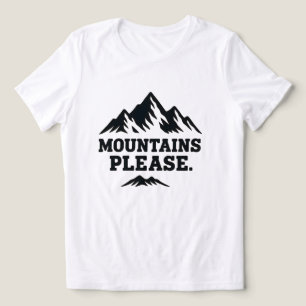 Mountain Please   Gift for Family  Tri-Blend Shirt