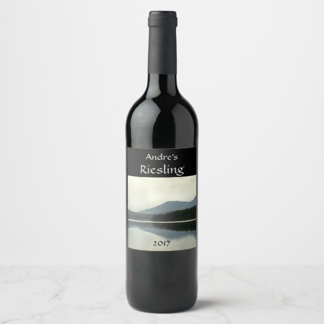Mountain Pond White Wine Label (Front)