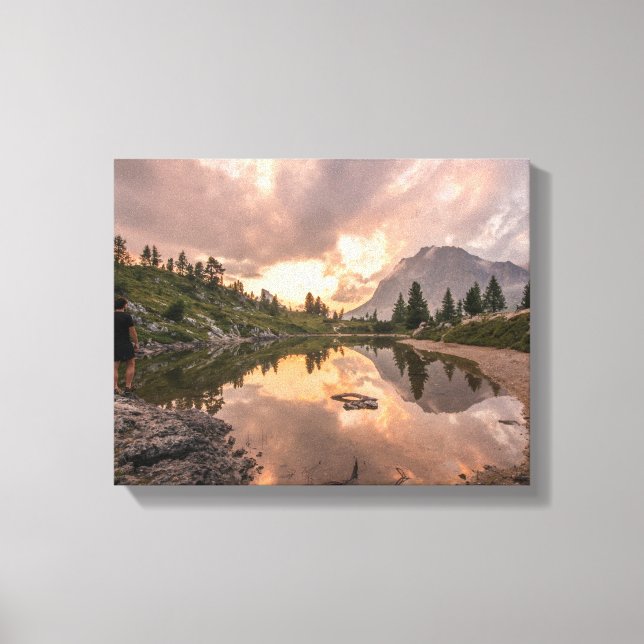 Mountain Pond wrapped canvas (Front)