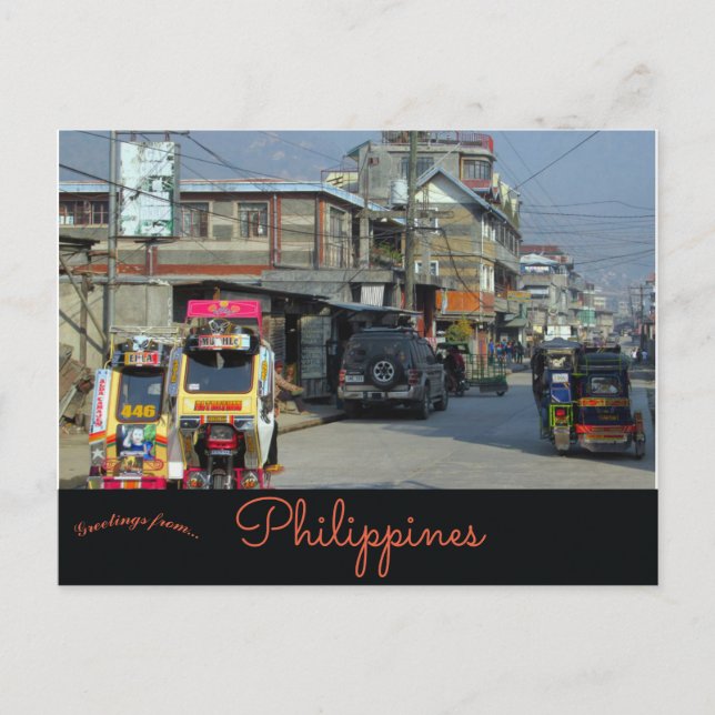 Mountain Province Road in Bontoc Philippines Postcard (Front)