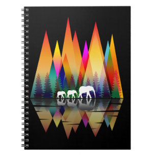 MOUNTAIN RAINBOW ELEPHANT NOTEBOOK