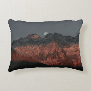 MOUNTAIN RANGE DURING DUSK ACCENT PILLOW