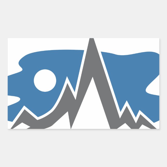 Mountain Range Icon Sticker (Front)