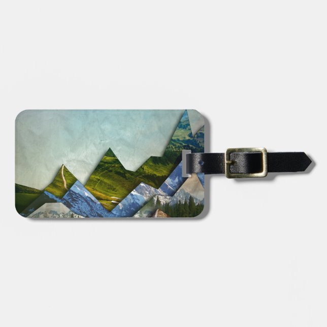 Mountain Range Luggage Tag (Front Horizontal)