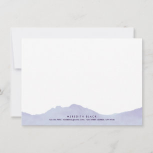 Mountain Range Personalized Stationery Flat Cards