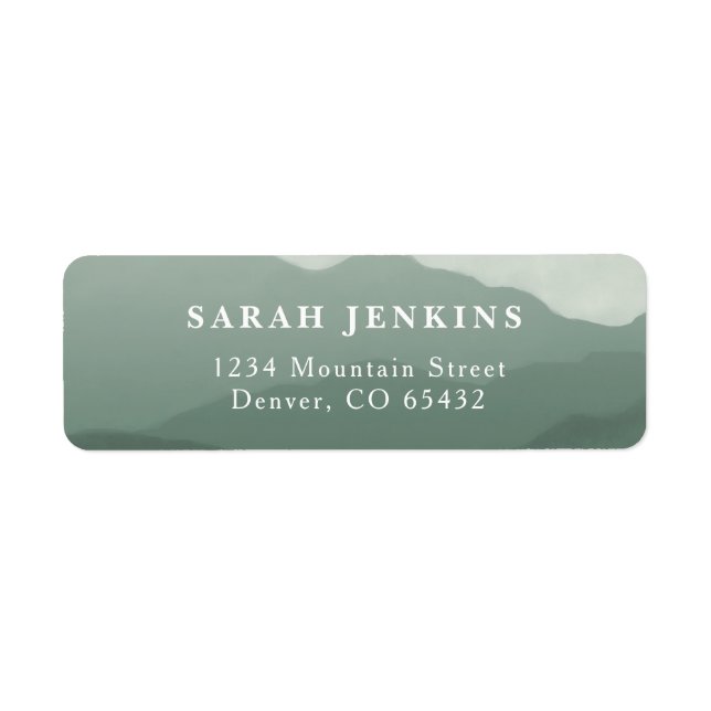 Mountain Range Return Address Labels (Front)