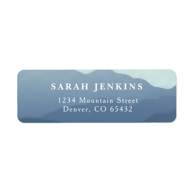 Mountain Range Return Address Labels (Front)