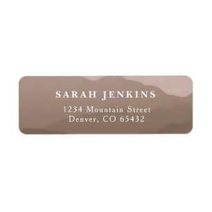 Mountain Range Return Address Labels