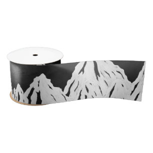 mountain range ribbon satin ribbon