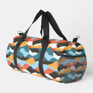 Mountain Range Waves Duffle Bag