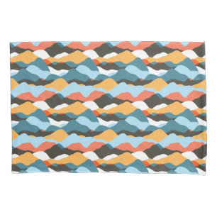 Mountain Range Waves Pillowcase