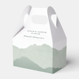 Mountain Range Wedding Favor Box