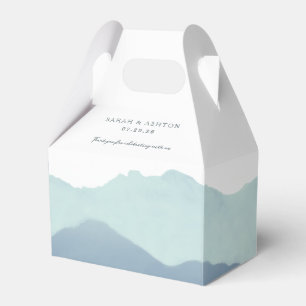 Mountain Range Wedding Favor Box