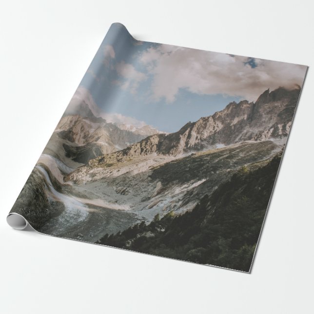 MOUNTAIN RANGES WRAPPING PAPER (Unrolled)