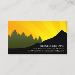 mountain rays business card
