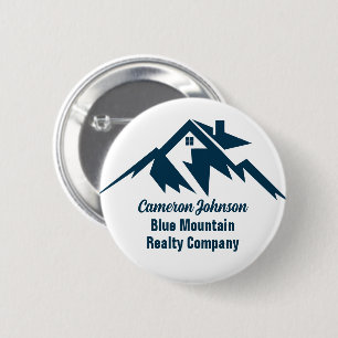Mountain Real Estate Company Custom Marketing 2 Inch Round Button