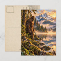 Mountain Reflections Bigfoot Postcard