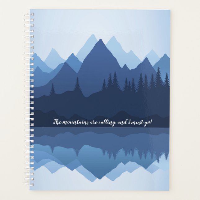 Mountain Reflections Design Weekly/Monthly Planner (Front)