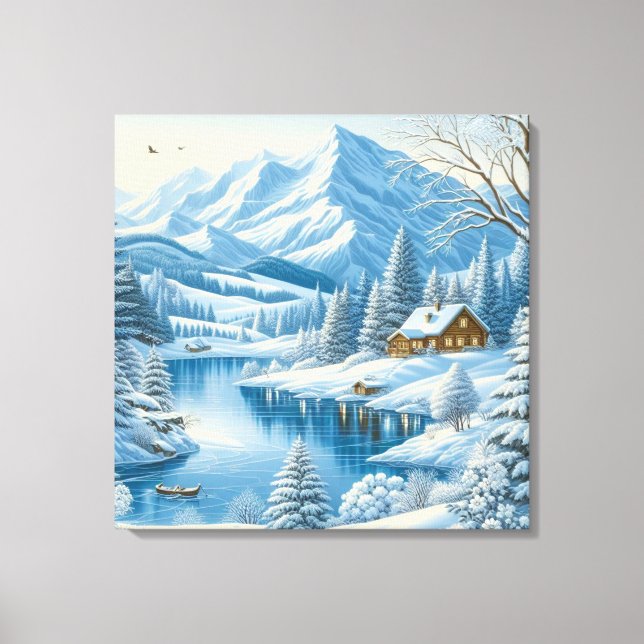 Mountain Retreat Canvas Print (Front)