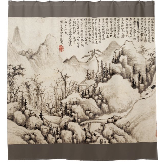 "Mountain Retreat" Chinese vintage art (Front)