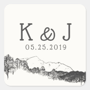 Mountain Retreat ⎥Monogram Sticker