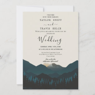 Mountain Retreat Wedding Invitation