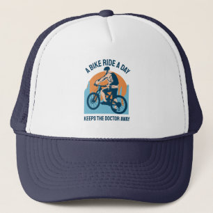 Mountain Rider Cool Design - A Bike Ride A Day Trucker Hat