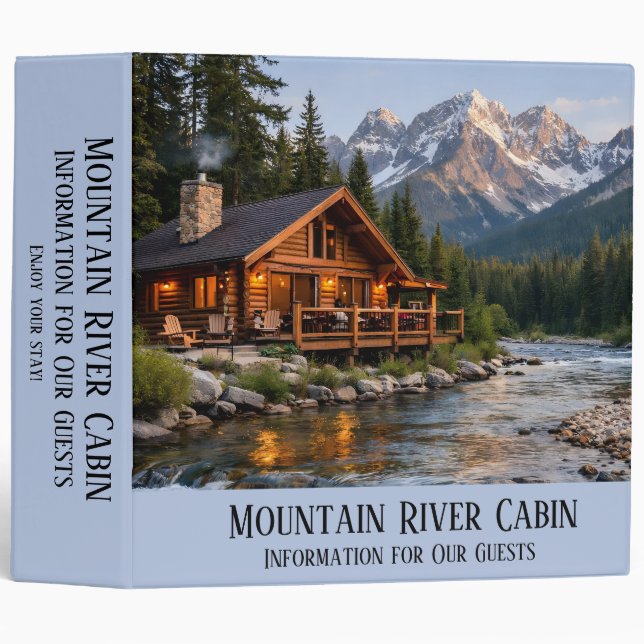 Mountain River Cabin Binder (Front/Spine)