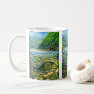 Mountain River Fish Coffee Mug