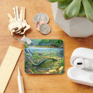 Mountain River Fish Keychain