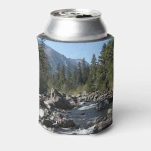 Mountain River Rugged Landscape Photo Can Cooler