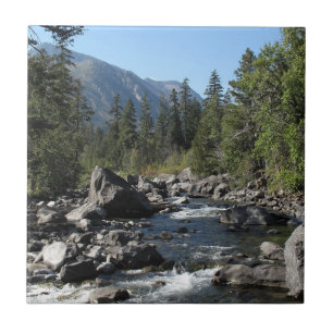 Mountain River Rugged Landscape Tile