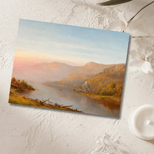 Mountain River Scene (Autumn of the Hudson) Postcard