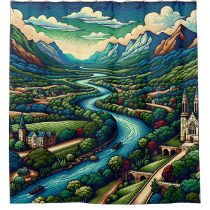 “Mountain River Valley"