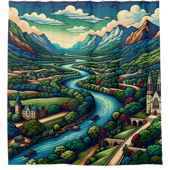 “Mountain River Valley" (Front)