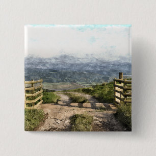 MOUNTAIN ROAD 2 INCH SQUARE BUTTON