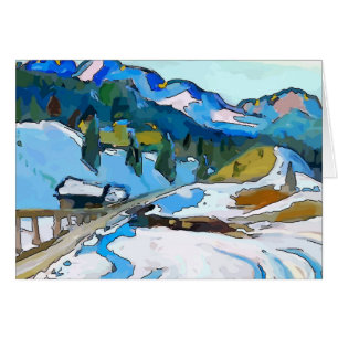 Mountain Road In Snow, ajouter du texte