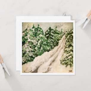 Mountain Road in Winter