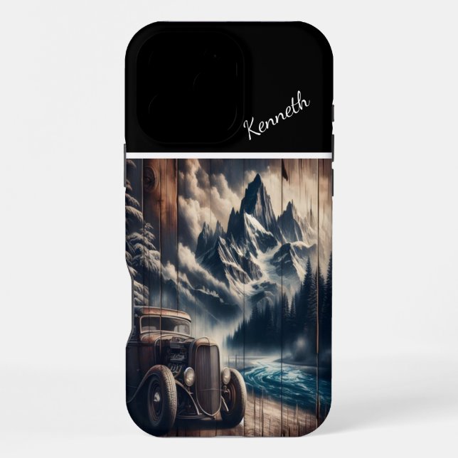 Mountain Road Trip iPhone Case (Back)