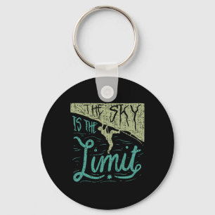Mountain Rock Climber Climbing Keychain
