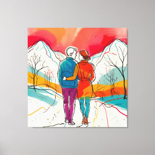 Mountain Romance Canvas Print