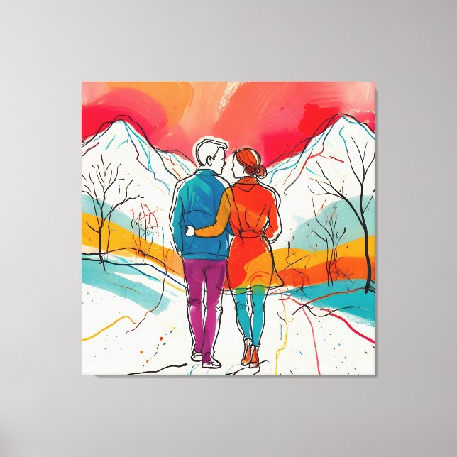 Mountain Romance Canvas Print (Front)