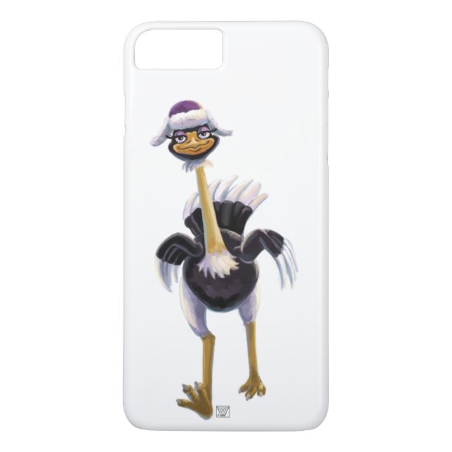 Mountain Running Ostrich Case-Mate iPhone Case (Back)