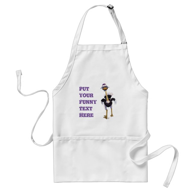 Mountain Running Ostrich Standard Apron (Front)