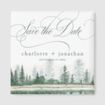 Mountain Rustic Wedding Save the Date Magnet<br><div class="desc">Mountain Rustic Wedding Save the Date Magnet</div>