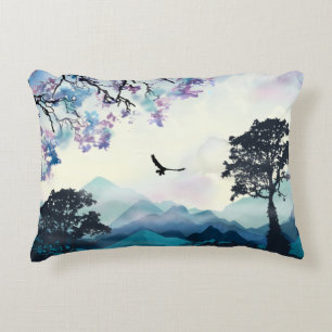 Mountain Scene Accent Pillow