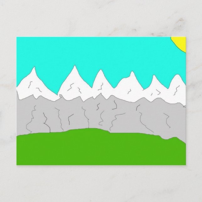 Mountain Scene Postcard (Front)