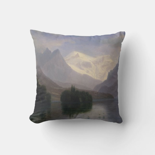 Mountain Scene Throw Pillow (Front)