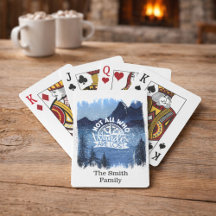 Mountain Scene with Family Name