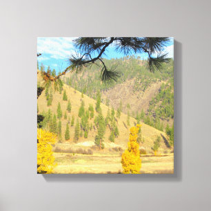 Mountain Scene Wrapped Canvas